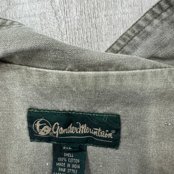 Vintage Gander Mountain Fishing Vest Men's 2XL XXL Green Outdoors Pockets Hiking - Picture 5 of 9